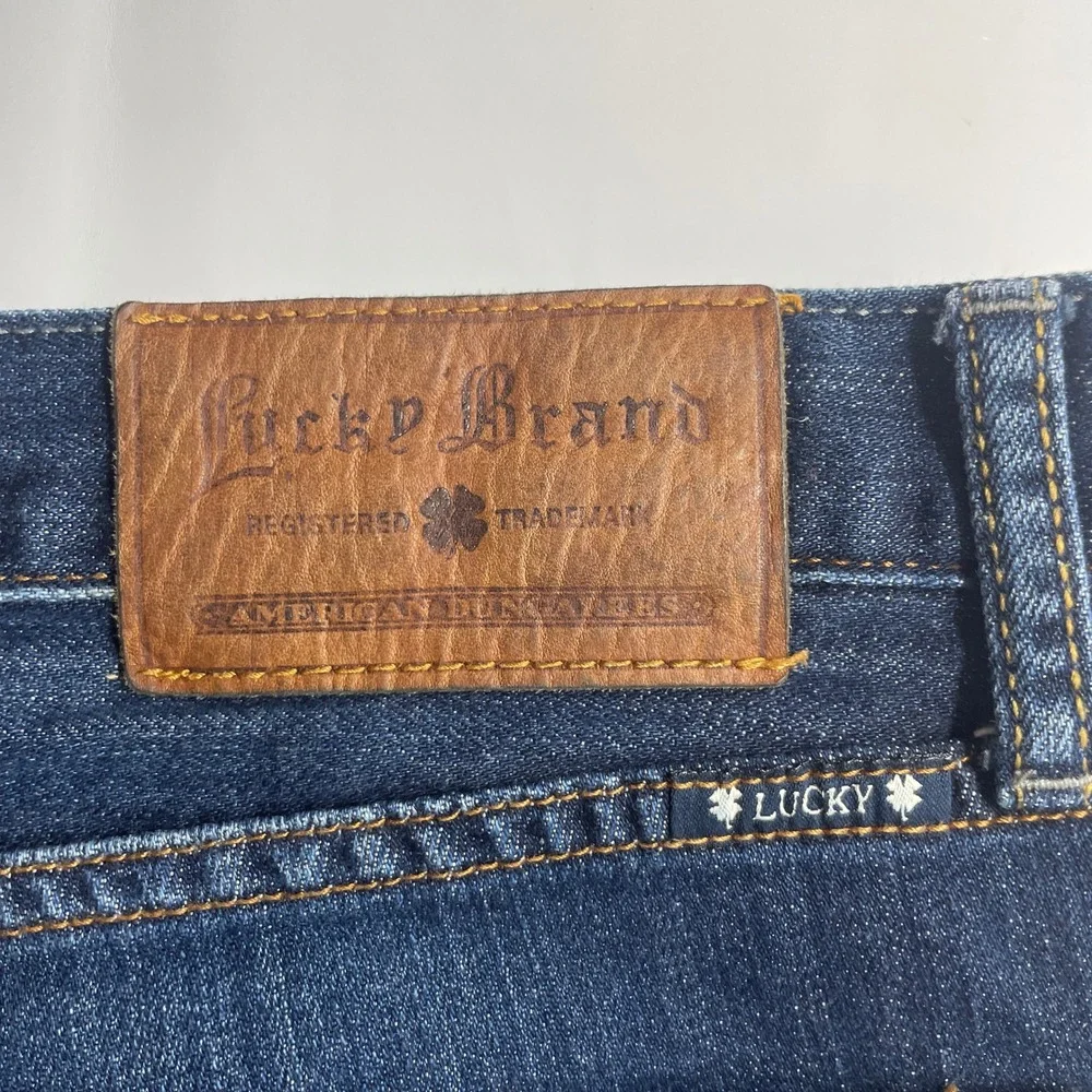 Lucky Brand Mens 361 Vintage Straight Blue Jeans 38x28.5 Stretch Denim Classic